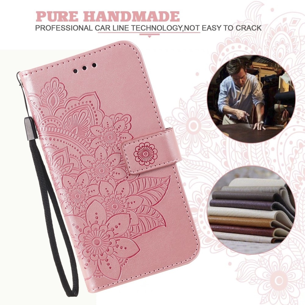 Étui en cuir Mandala Xiaomi 13T, rose