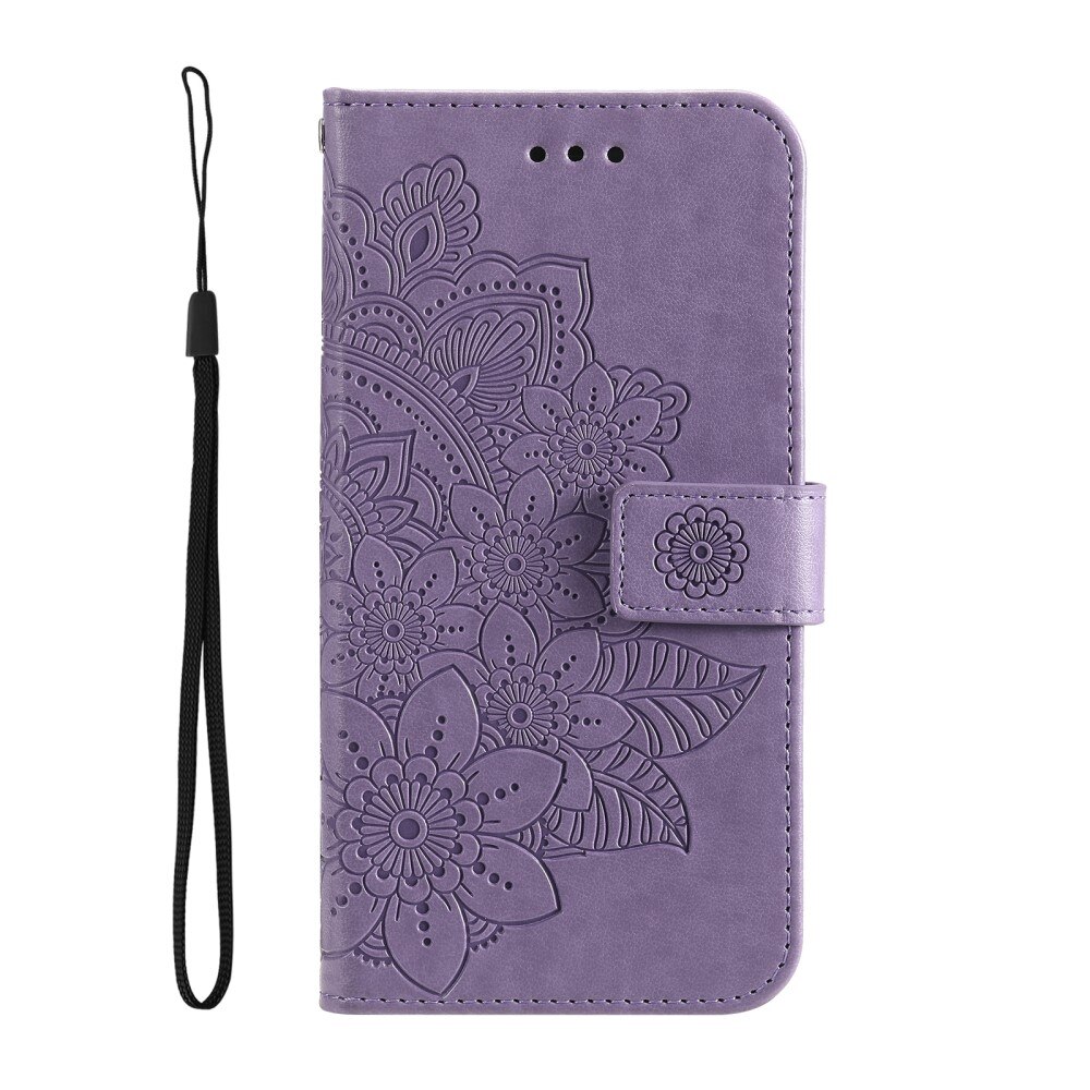 Étui en cuir Mandala Xiaomi 13T Pro, violet