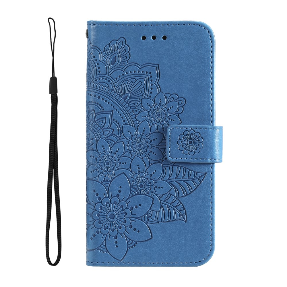 Étui en cuir Mandala Xiaomi 13T, bleu