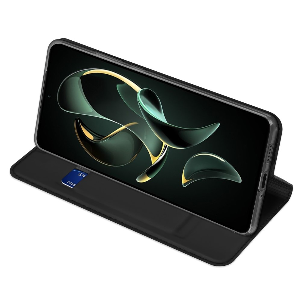 Étui portefeuille Skin Pro Series Xiaomi 13T, Noir
