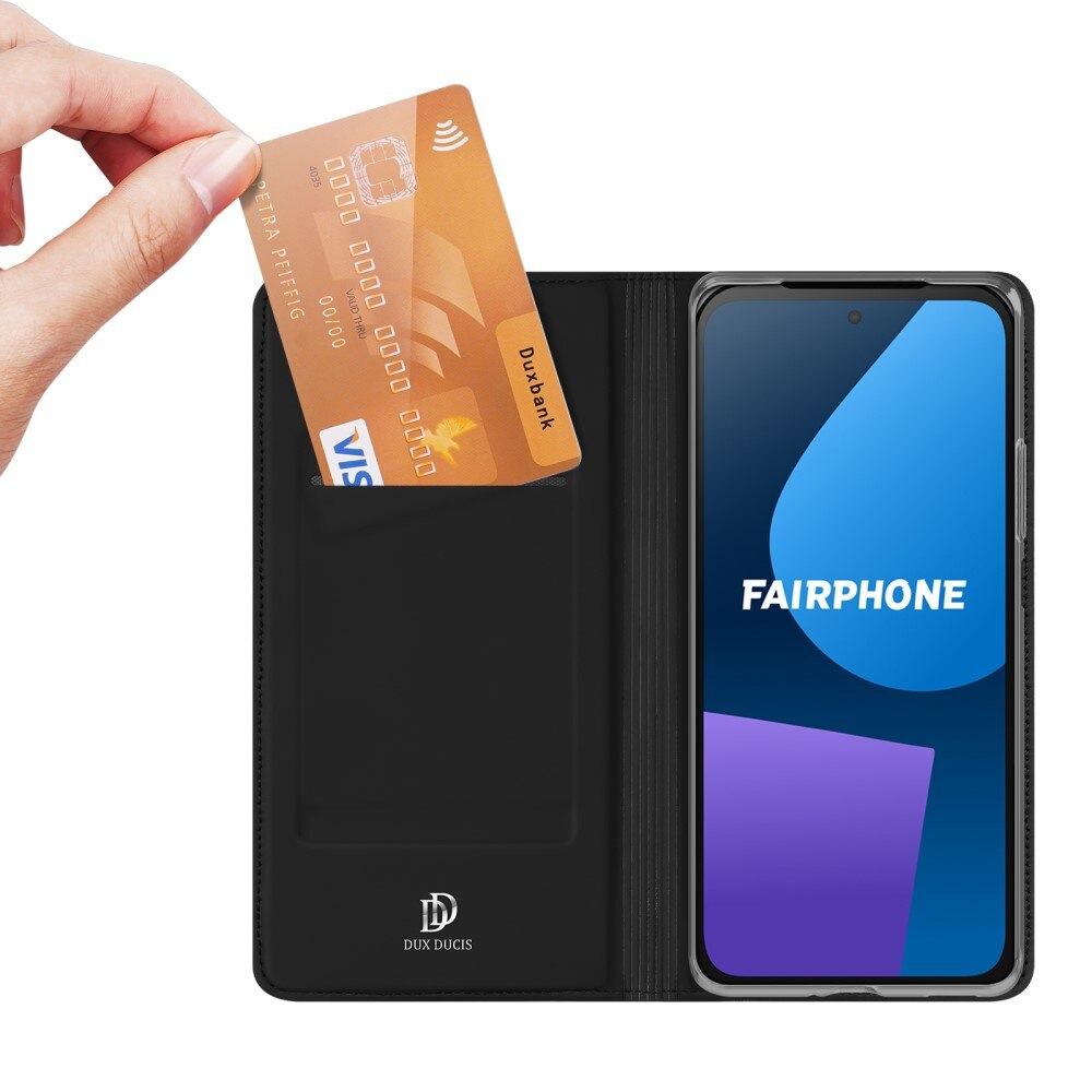 Étui portefeuille Skin Pro Series  Fairphone 5, Noir