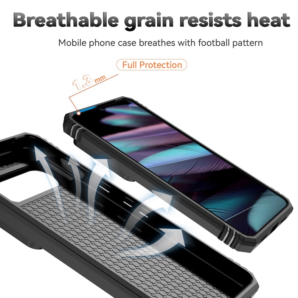 Coque Hybride Ring avec Protège Caméra Google Pixel 8 Pro, Noir