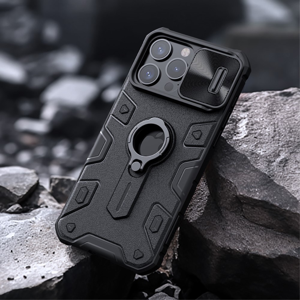 Coque CamShield Armor iPhone 15 Pro, noir