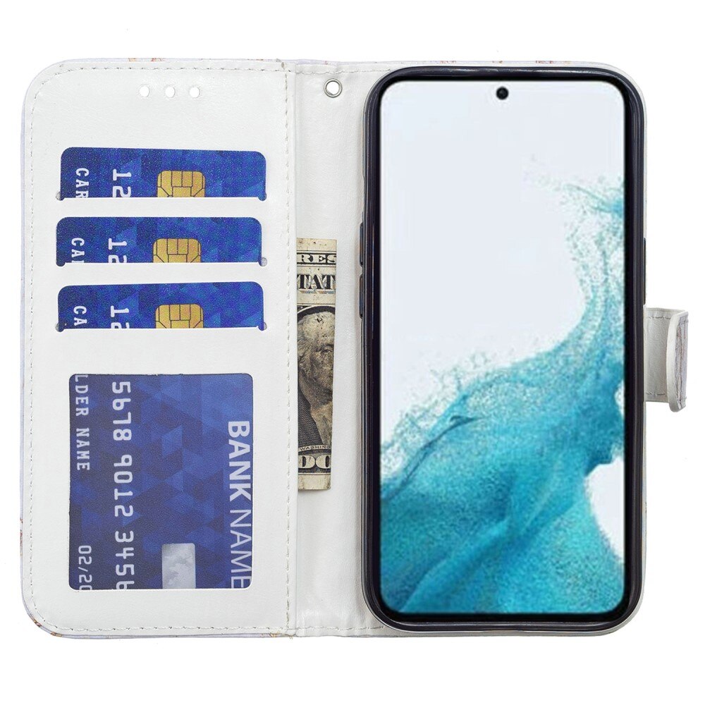 Coque portefeuille Samsung Galaxy A15, loups