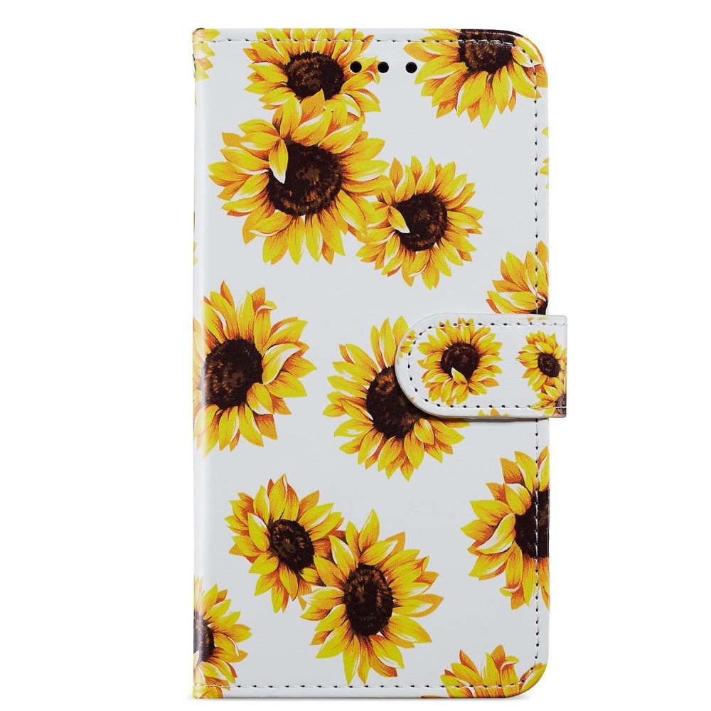 Coque portefeuille Samsung Galaxy A15, tournesol