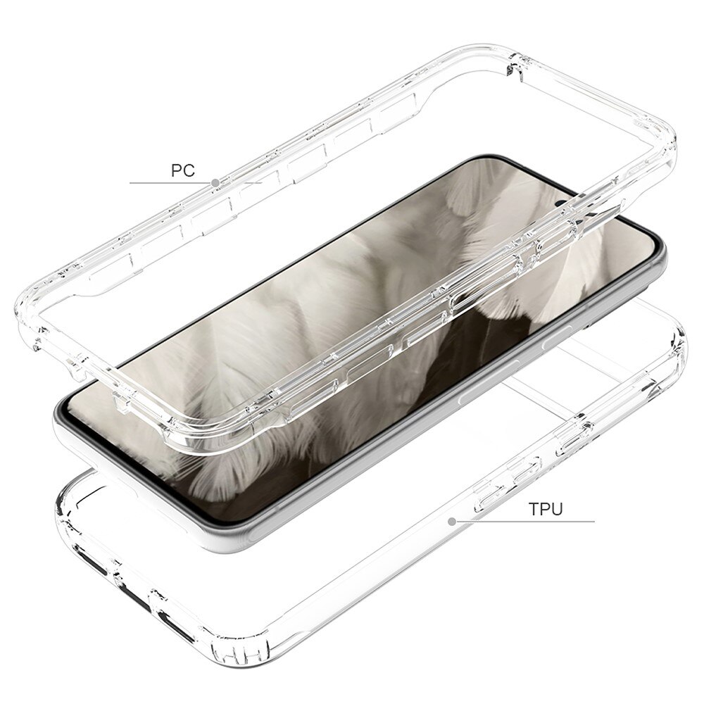 Coque de couverture complète Google Pixel 8, transparent