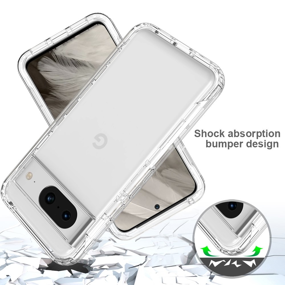 Coque de couverture complète Google Pixel 8, transparent