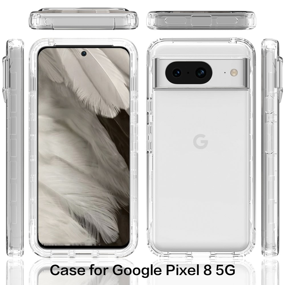 Coque de couverture complète Google Pixel 8, transparent
