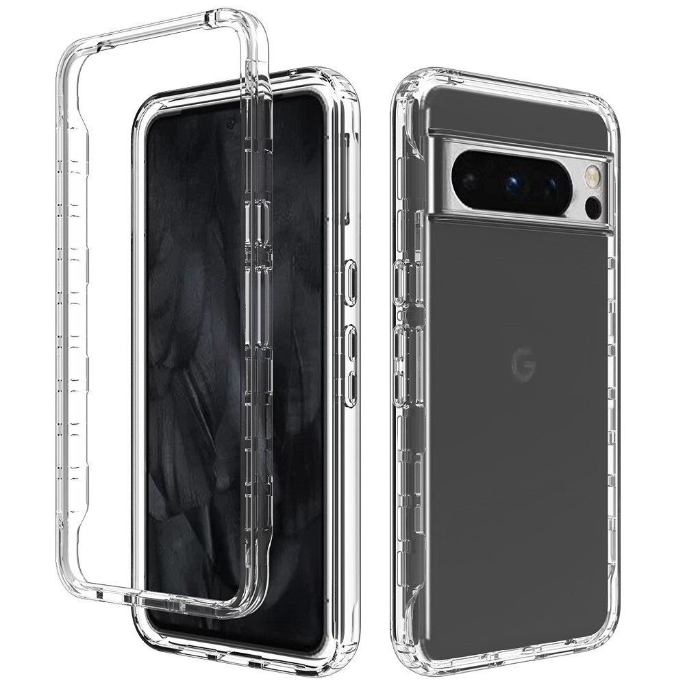 Coque de couverture complète Google Pixel 8 Pro, transparent