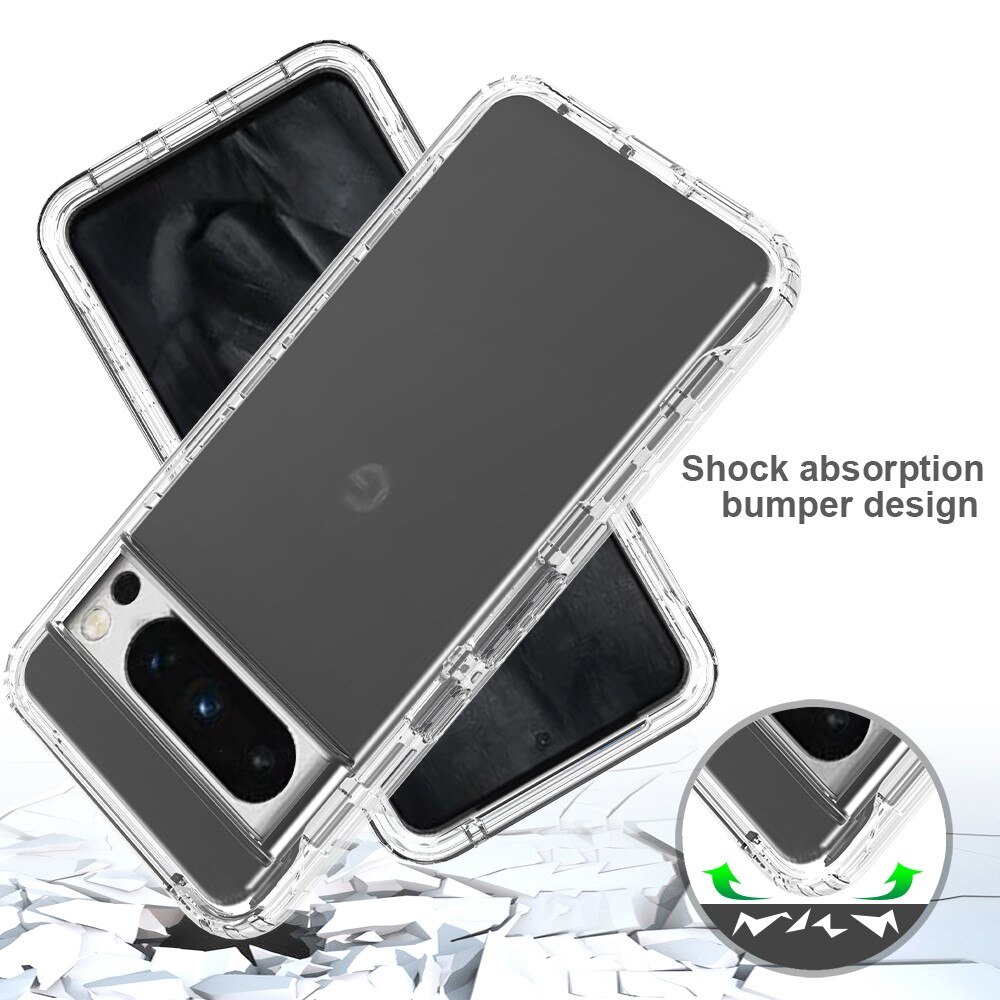 Coque de couverture complète Google Pixel 8 Pro, transparent