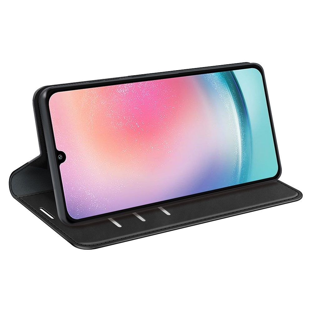 Coque portefeuille mince Samsung Galaxy A25, Noir