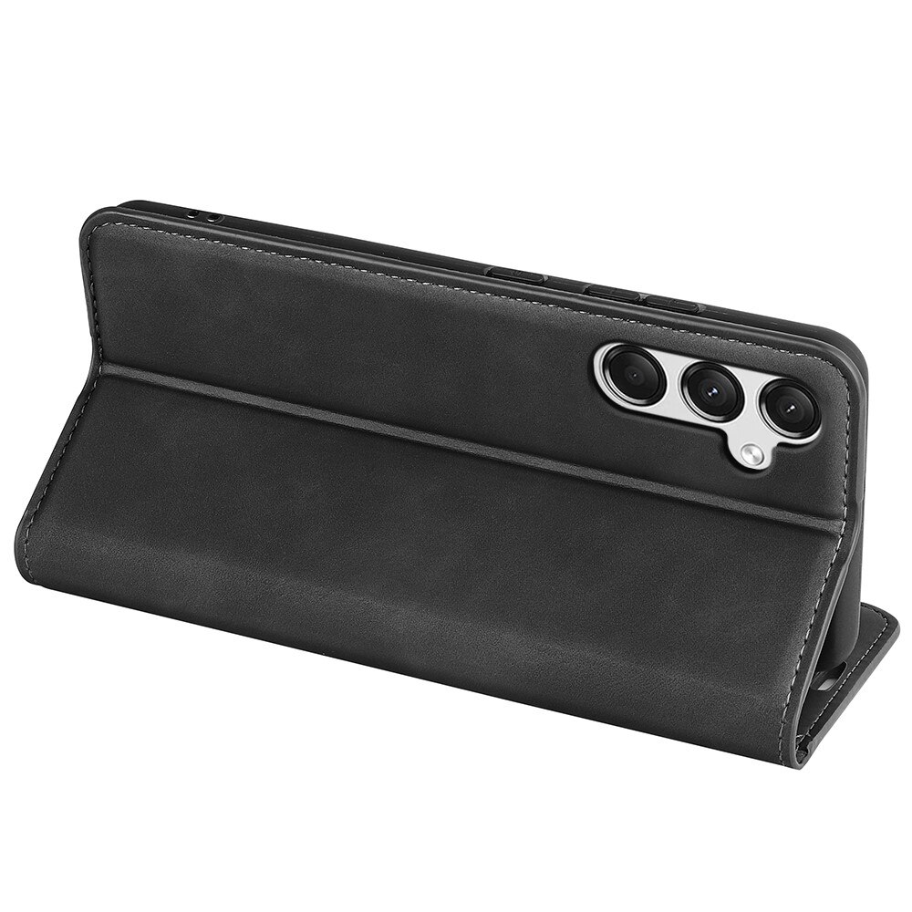 Coque portefeuille mince Samsung Galaxy A25, Noir