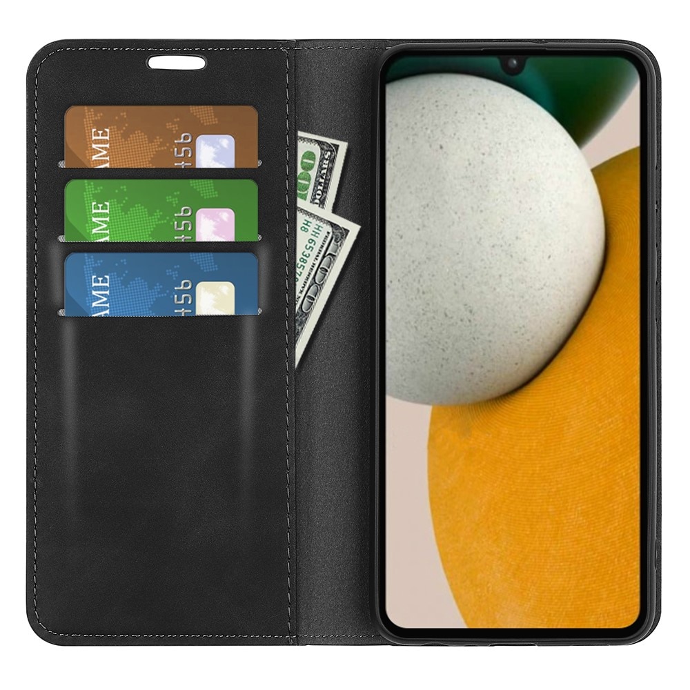 Coque portefeuille mince Samsung Galaxy A15, Noir