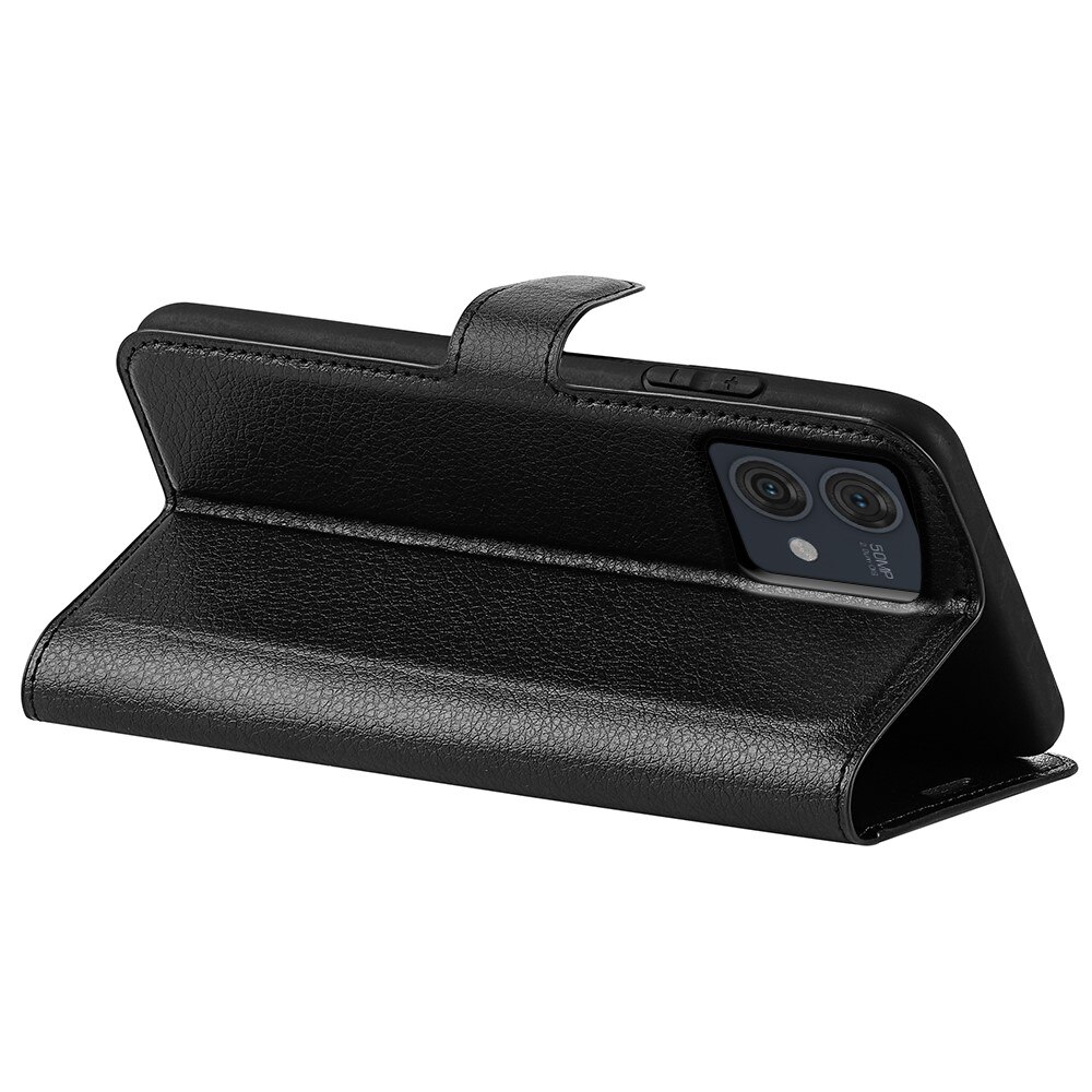 Coque portefeuille Motorola Moto G84, Noir