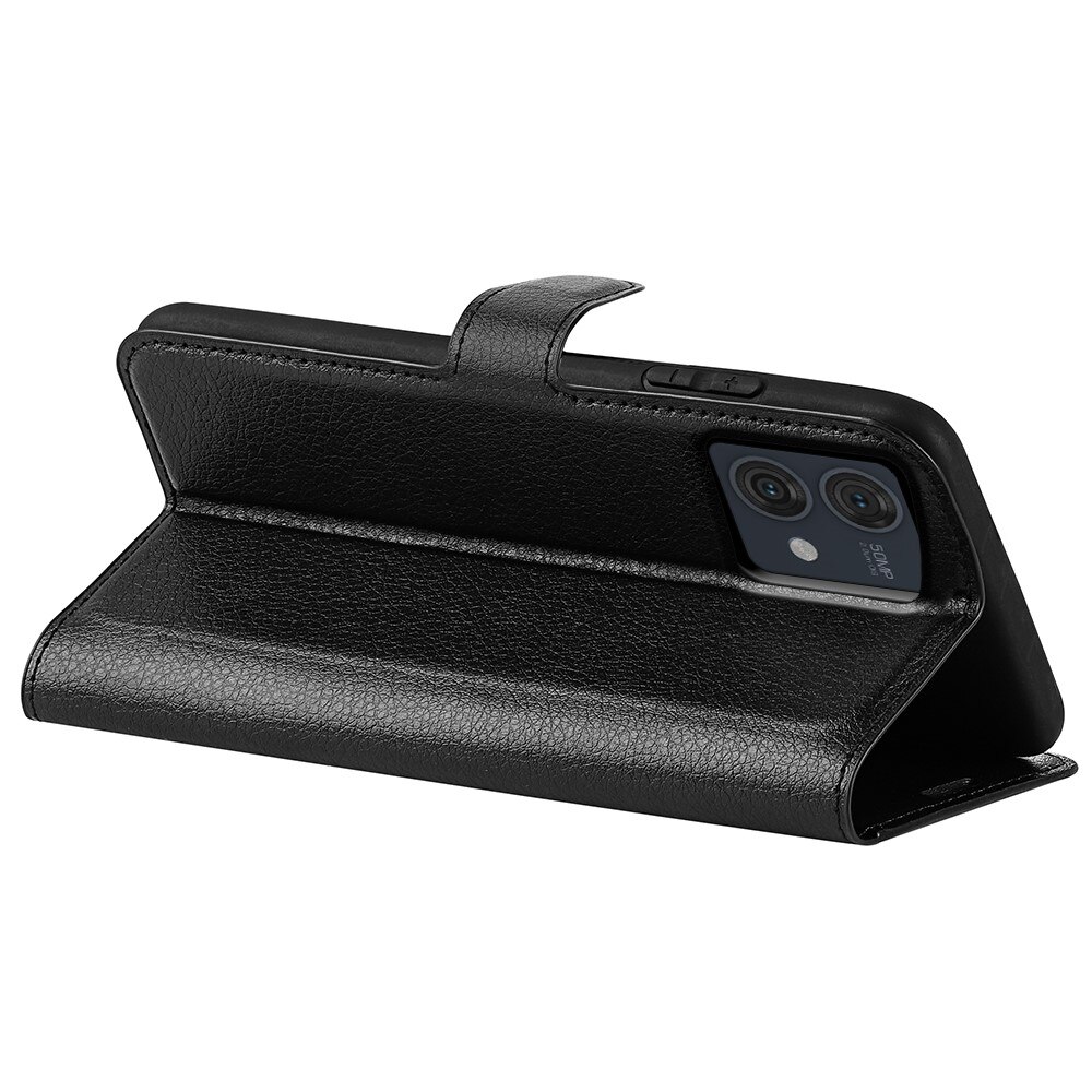 Coque portefeuille Motorola Moto G84, noir