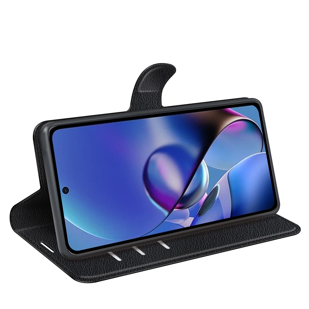 Coque portefeuille Motorola Moto G54, Noir