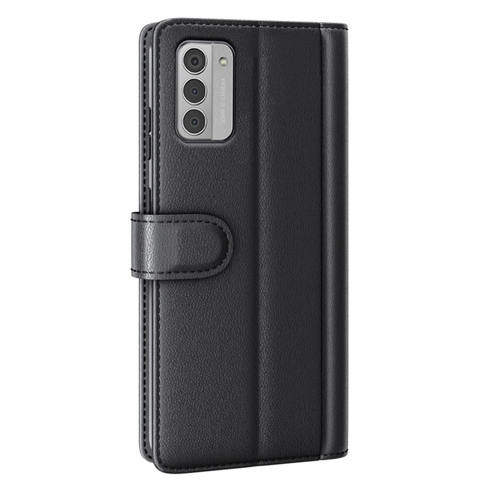 Étui en cuir veritable  Nokia G42, Noir