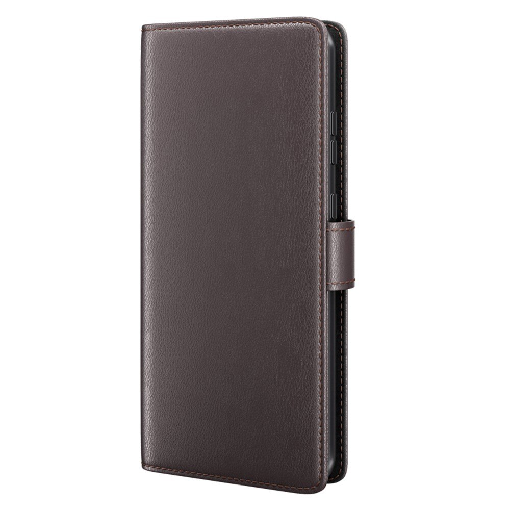 Étui en cuir veritable  Nokia G42, Marron
