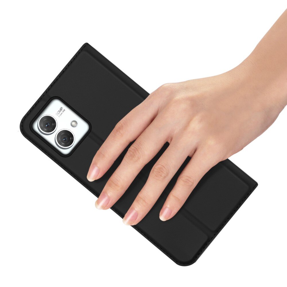 Étui portefeuille Skin Pro Series Motorola Moto G84, Noir