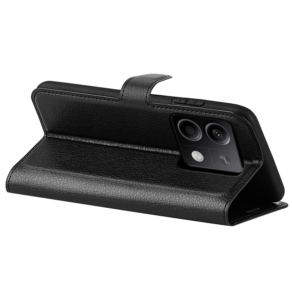 Coque portefeuille Xiaomi Redmi Note 13, noir