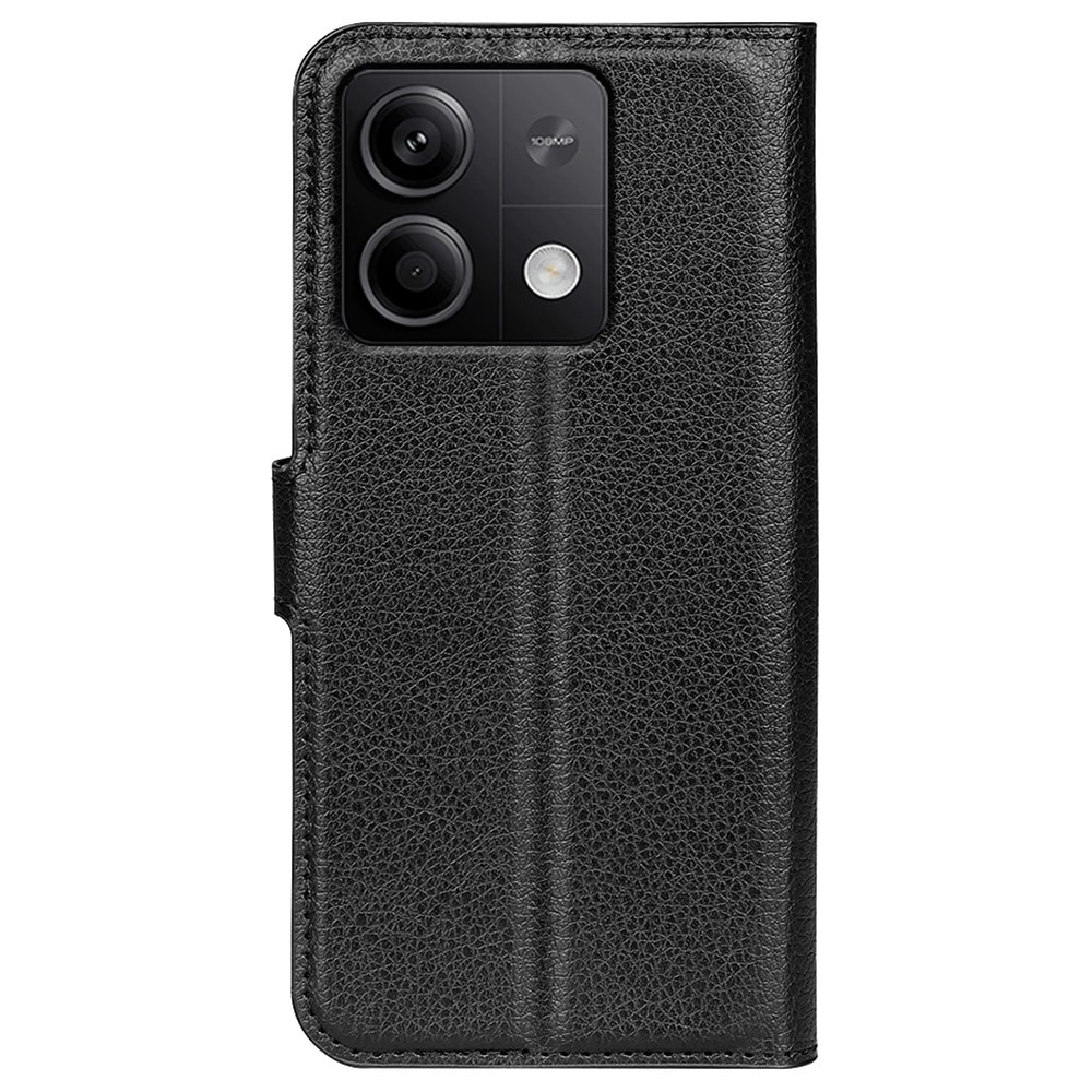 Coque portefeuille Xiaomi Redmi Note 13, noir