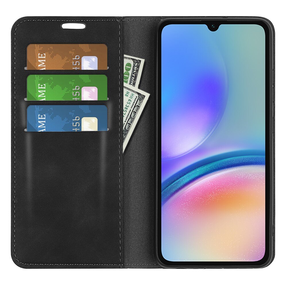 Coque portefeuille mince Samsung Galaxy A05s, Noir
