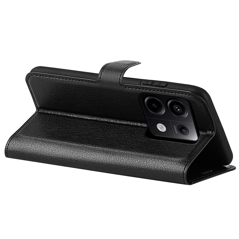 Coque portefeuille Xiaomi Redmi Note 13 Pro, noir