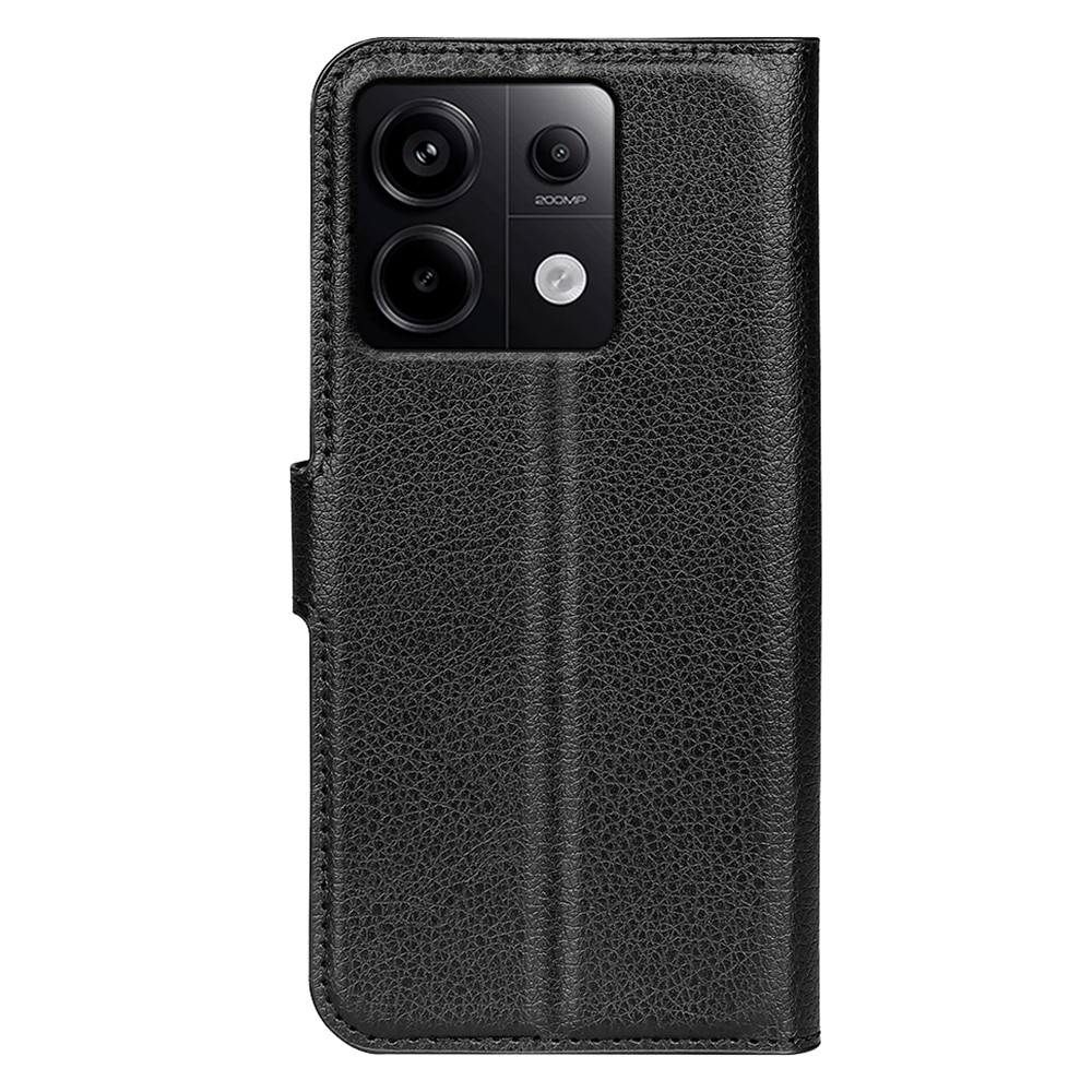 Coque portefeuille Xiaomi Redmi Note 13 Pro, Noir