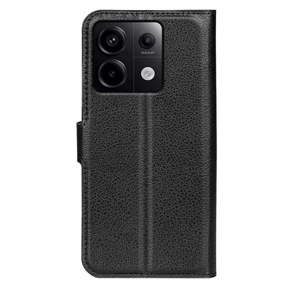 Coque portefeuille Xiaomi Redmi Note 13 Pro, noir