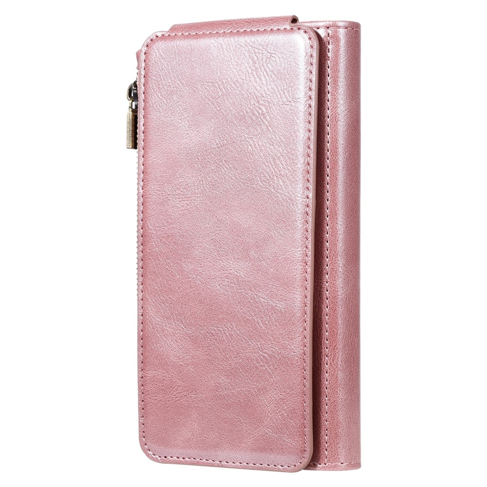 Magnet Leather Multi Wallet iPhone 15 Pro Max, rose
