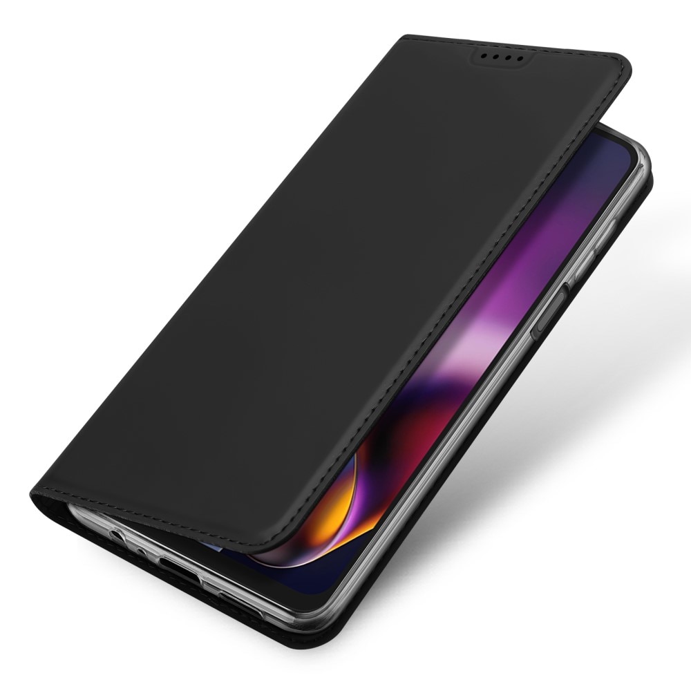 Étui portefeuille Skin Pro Series Motorola Moto G54, Noir