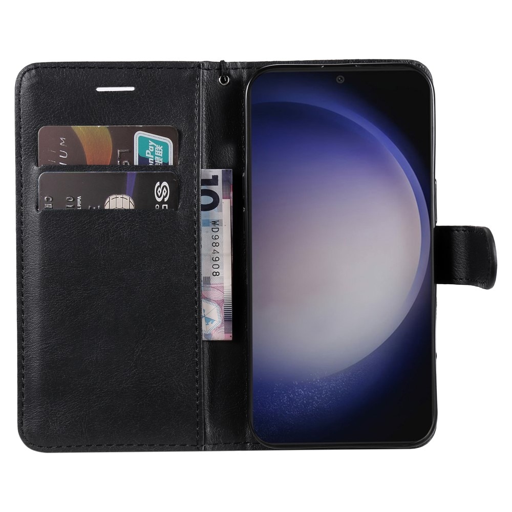Étui portefeuille Samsung Galaxy S25, noir