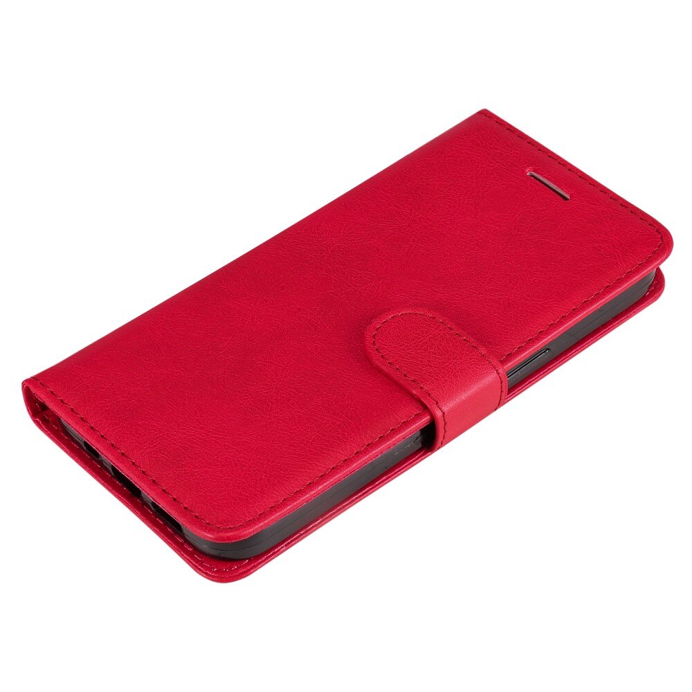 Étui portefeuille Samsung Galaxy S25, rouge