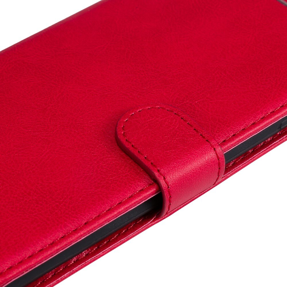 Étui portefeuille Samsung Galaxy S25, rouge
