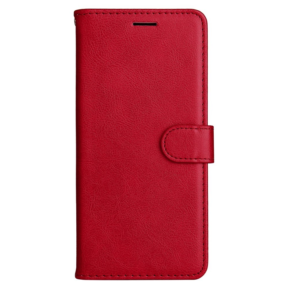Étui portefeuille Samsung Galaxy S25, rouge
