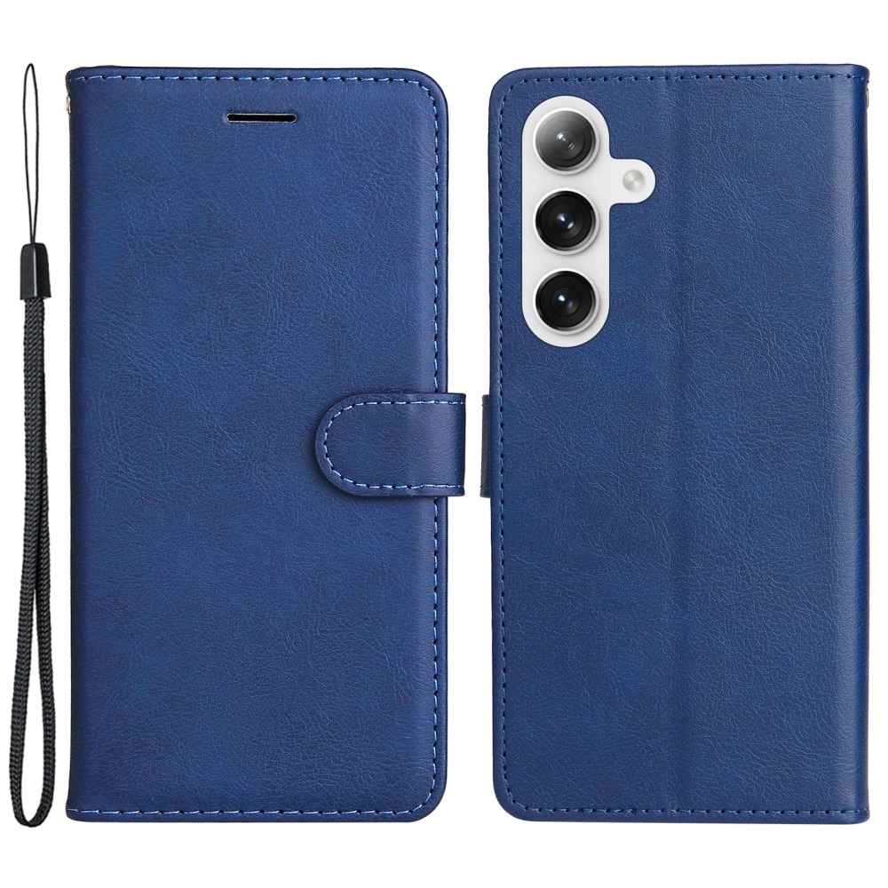 Étui portefeuille Samsung Galaxy S24, bleu