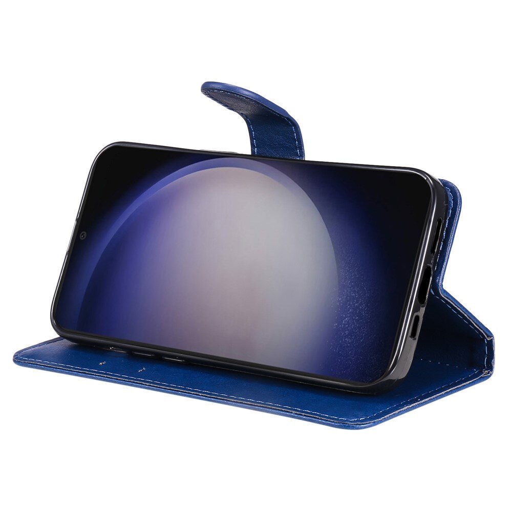 Étui portefeuille Samsung Galaxy S24, bleu