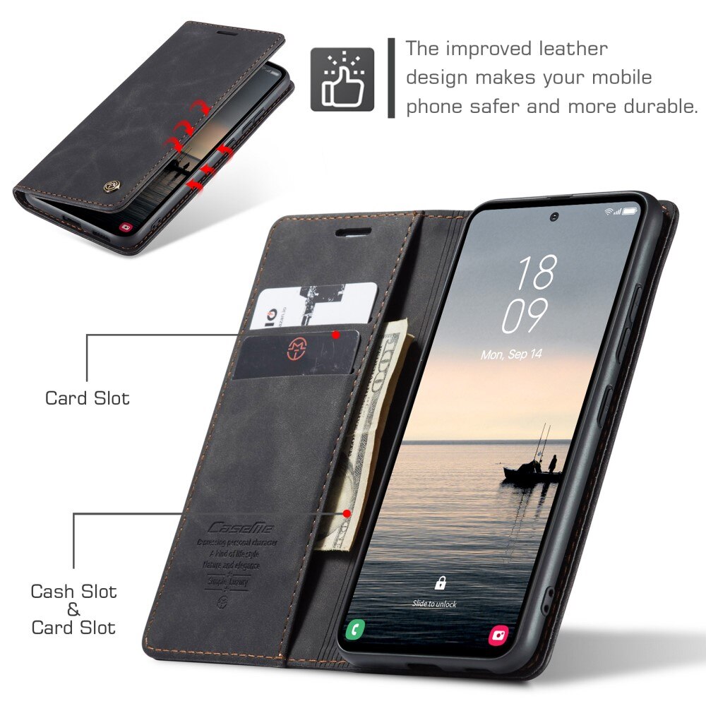Étui portefeuille mince Samsung Galaxy S23 FE, Noir
