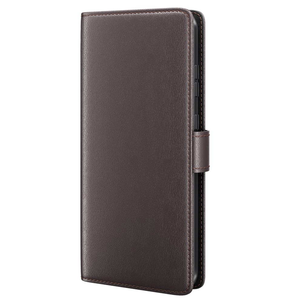 Étui en cuir veritable Samsung Galaxy S23 FE, Marron