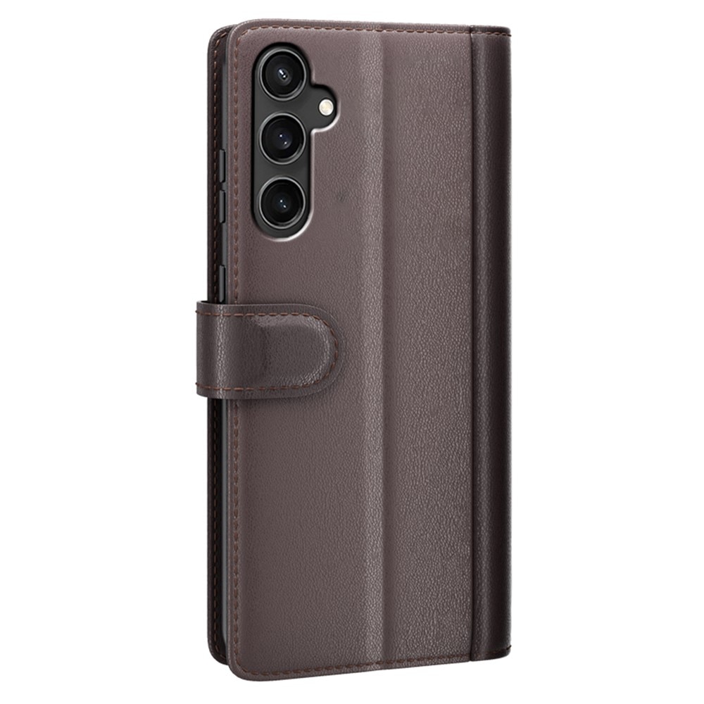 Étui en cuir veritable Samsung Galaxy S23 FE, Marron