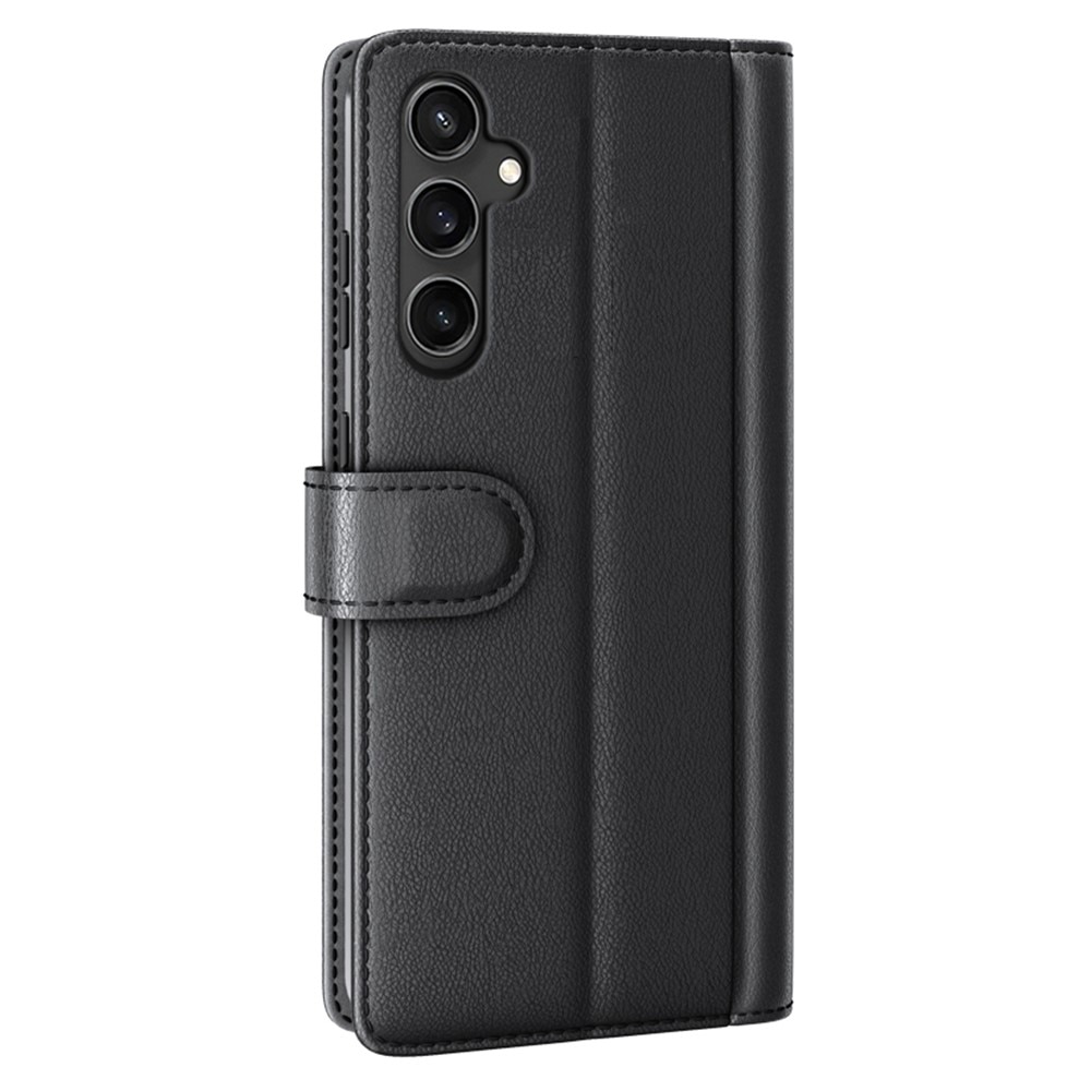 Étui en cuir veritable Samsung Galaxy S23 FE, Noir