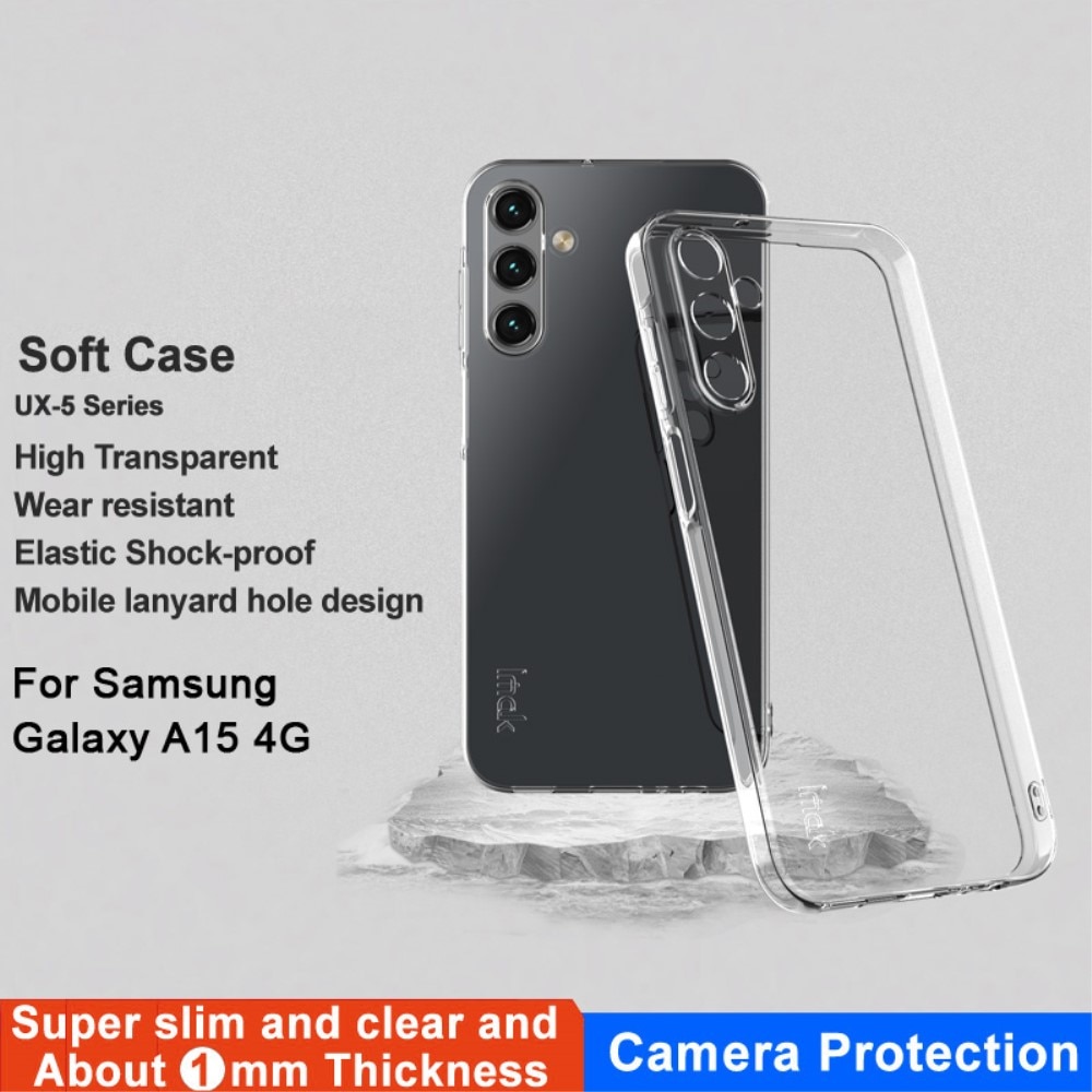 Coque TPU Case Samsung Galaxy A15, Crystal Clear