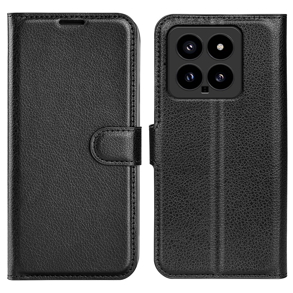 Coque portefeuille Xiaomi 14, Noir