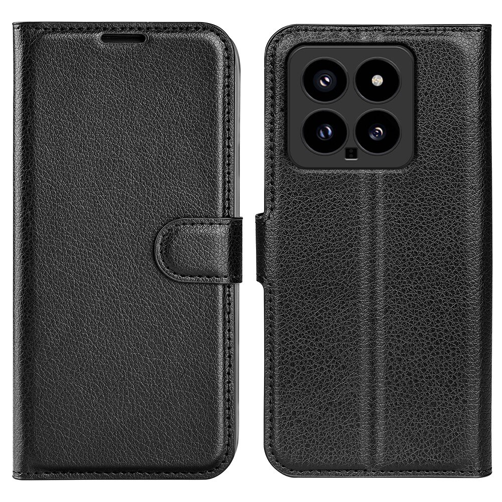 Coque portefeuille Xiaomi 14, noir