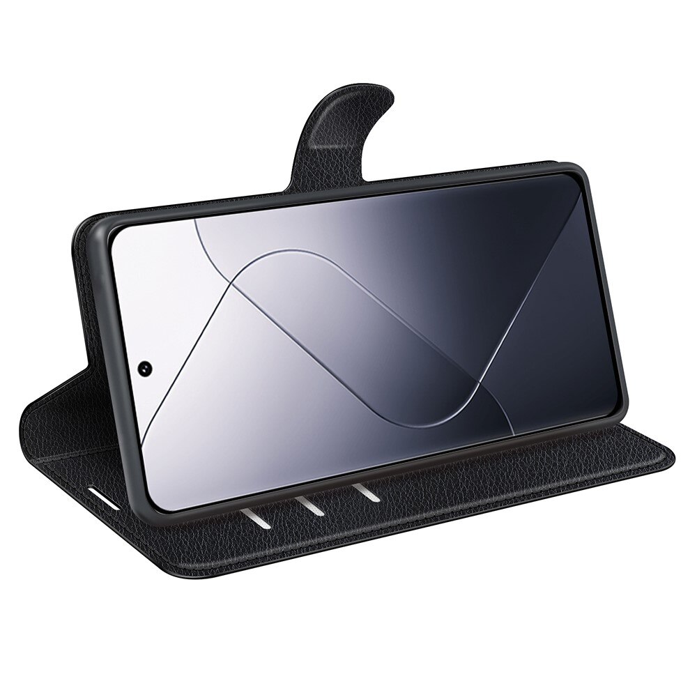 Coque portefeuille Xiaomi 14, Noir