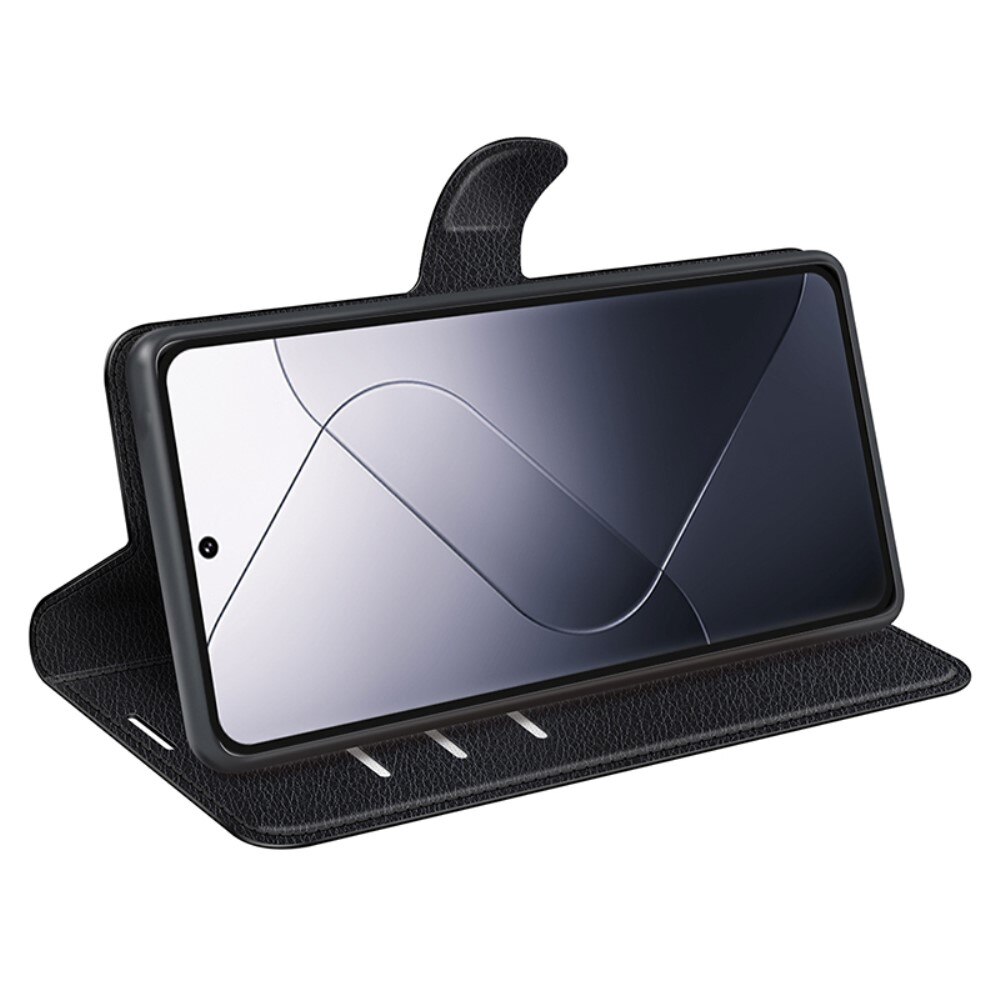 Coque portefeuille Xiaomi 14 Pro, Noir