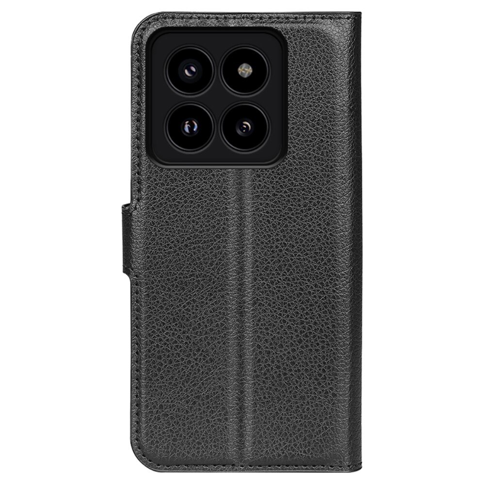 Coque portefeuille Xiaomi 14 Pro, Noir