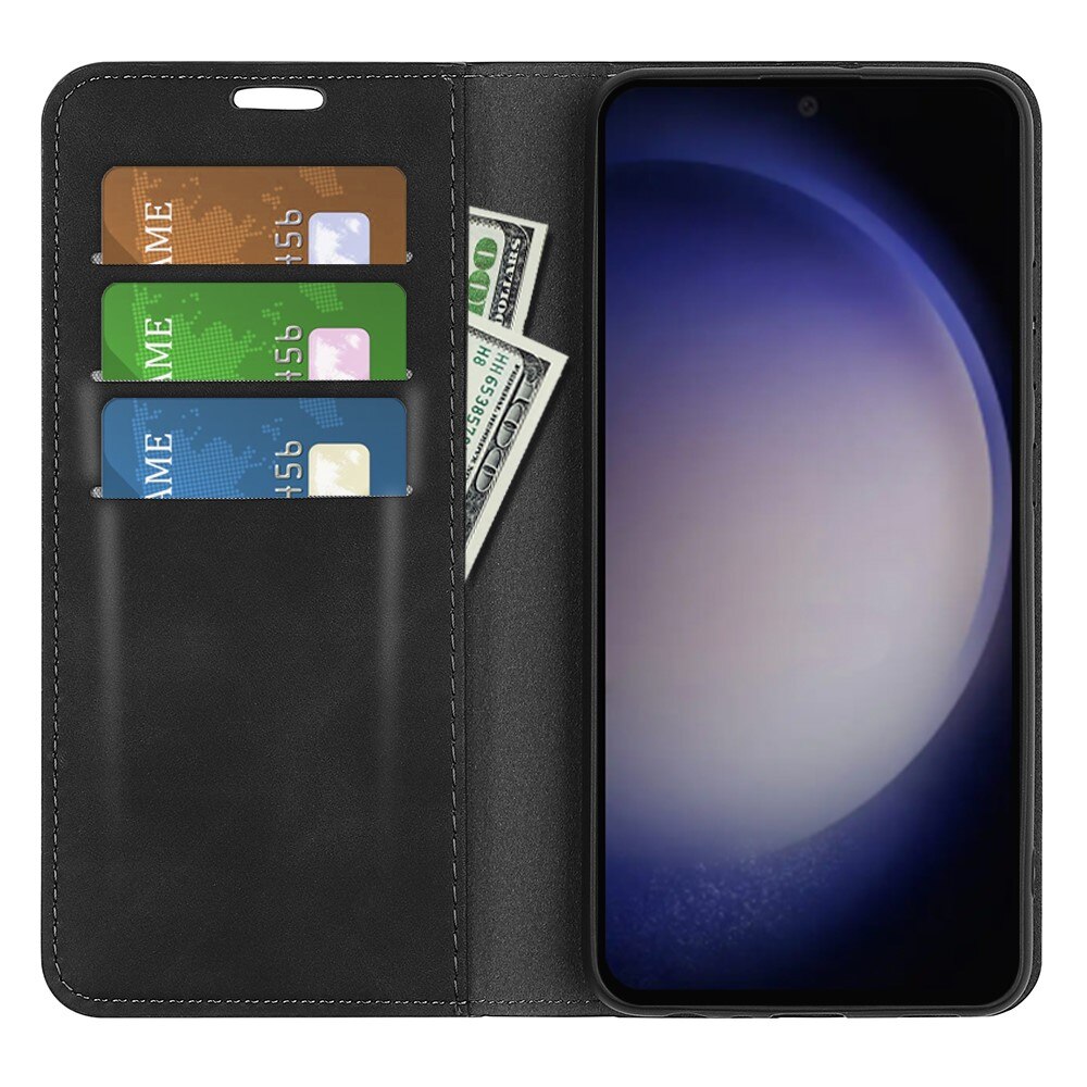Kit pour Samsung Galaxy S24 : Coque portefeuille Fine et protecteur d’écran
