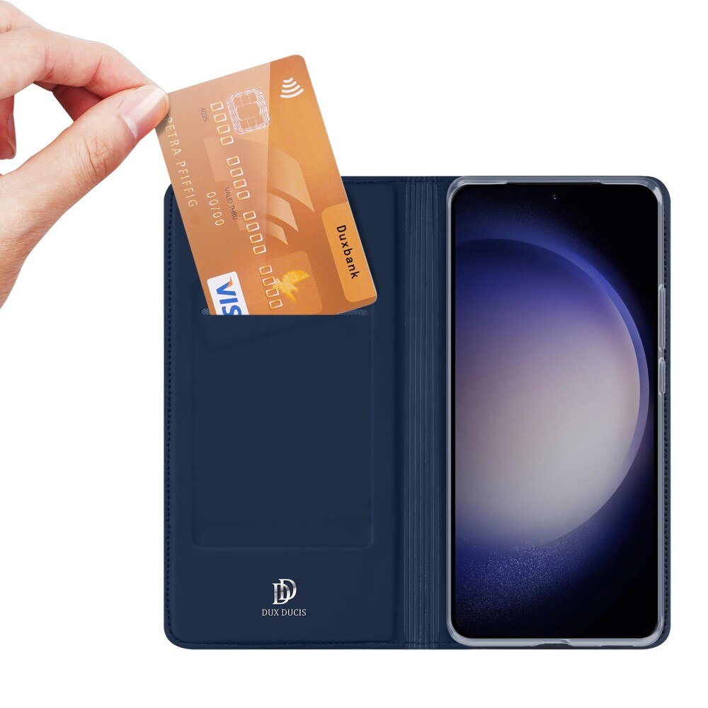 Étui portefeuille Skin Pro Series Samsung Galaxy S24 Plus, Bleu