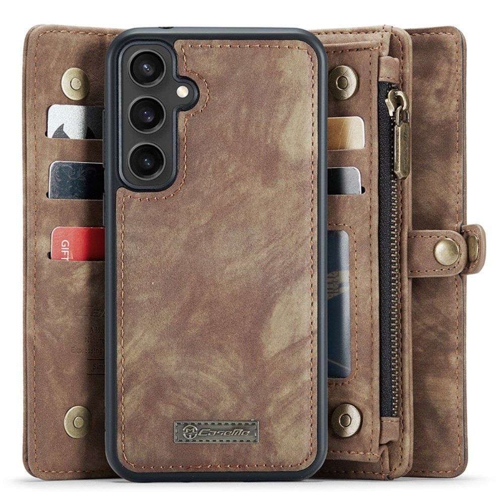 Étui portefeuille multi-cartes Samsung Galaxy S23 FE, Marron
